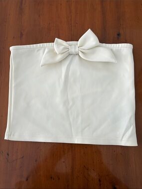 Edikted Cream Bow-Accent Tube Top for Kids
